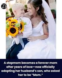 Here's a snapshot of my oldest son Trevor and me on my wedding day! Fun  fact: Trevor wasn't always my son; he's actually my husband's child from a  previous marriage. His biological