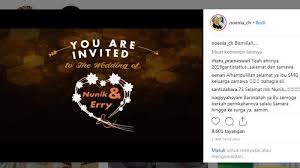 Sebuah kartu undangan pernikahan biasanya hanya diisi dengan nama pengantin, nama orang tua, alamat, dan waktu pernikahan dilaksanakan. Wakil Gubernur Terpilih Lampung Nunik Akan Menikah 10 Kalimat Romantis Untuk Undangan Pernikahan Tribun Lampung