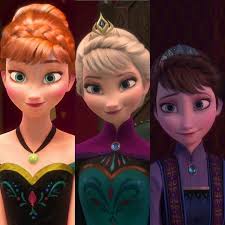 Princess Anna, Queen Elsa, and Queen Idun