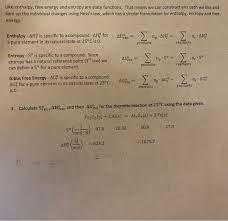 Calculate the delta h rxn for the following reaction: Calculate Srxn Delta Hrxn And Then Delta Grxn For Chegg Com