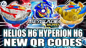 It was released in western countries as a slingshock starter pack for cad$14.99 in canada, usd$9.99 in the united states, and aud$18.99 in australia. Qr Codes Super Hyperion H6 Kolossal Helios H6 Qr Codes Beyblade Burst Surge App Zankye Collab Video Analysis Report
