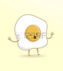 Vector Illustration Or Drawing Of A Cartoon Fried Egg With A Vector Illustration A Cartoon Drawings