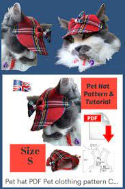 Pet Hat Pdf Pet Clothing Pattern Cat Hat Patterns Cat Clothes Etsy Pet Clothes Patterns Pet Clothes Dog Clothes Patterns