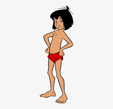 Raised by wolves in the jungle, mowgli must leave his home behind when his life is threatened by bengal tiger shere khan. Back To The Jungle Book Clip Art Menu Jungle Book Character Mowgli 261x722 Png Download Pngkit