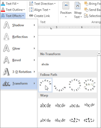 Wordart is a quick way to make text stand out with special effects. Insert Wordart Office Support