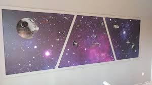 Sohnemann Wunschte Sich Ein Star Wars Zimmer Nun Hat Er Einen Tollen Ausblick Aus Der Executor Star Wars Zimmer Kinder Zimmer Kinderzimmer