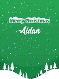 Merry Christmas Aidan: Merry Christmas Notebook