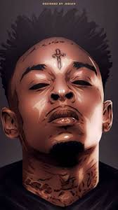 Animated icon pack for atlanta rapper, producer and songwriter 21 savage. 21 Savage Wallpaper Cartoon Images Amashusho