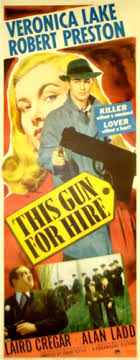 This Gun For Hire Original US Insert Vintage Movie Poster Film Noir