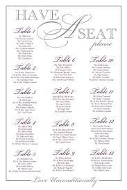 Have A Seat At Your Wedding Reception Printable Seating