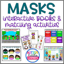 Masks Interactive Visual Books And Matching Activities For Little Learners In 2020 Early Childhood Special Education Special Education Activities Little Learners