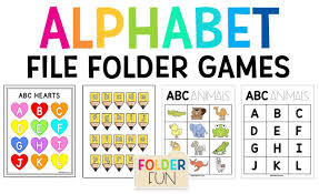 These alphabet flash cards have been designed with maximum versatility in mind, coming in standard (with both uppercase and lowercase together), uppercase, lowercase, cursive, and precursive versions, as well as several alternative versions with slight letter shape variations, all in.pdf format. Alphabet File Folder Games File Folder Fun