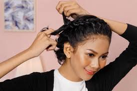 Many women curl their hair before starting a braid because they find that it helps give them the hold and volume that they're looking for, but if you whether you're hair is long or short, she shows you how you can add hair extensions to get more volume and length. Hairstyles For Short Curly Hair That Filipinas Will Love