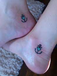 Mother Daughter Tattoos 3 Because She Is My Anchor Tattoos For Daughters Cute Tattoos For Women Matching Tattoos