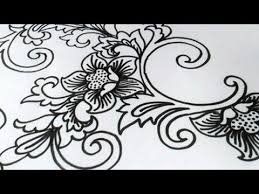 Sketsa Batik Penelusuran Google Bunga Gambar Hiasan Gambar
