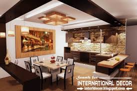 This open concept kitchen features high storage cabinets up to the ceiling. Modern Kitchen Ceiling Designs Ideas Lights Suspended Ceiling For Kitchen Kitchen Ceiling Design Modern Kitchen Design Ceiling Design