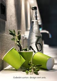 Gobelet Carton Vert Anis 21 Cl Recyclable Par 25 Gobelet Carton Traiteur Mariage Design En Carton