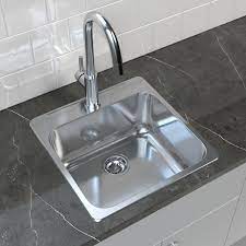 Find out how much a kitchen, bathroom, pedestal or undermount sink costs. Cantrio Koncepts Stainless Steel Self Rimming Kitchen Sink 20 X 20 5 Lowe S Canada