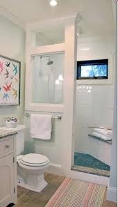 Doorless Shower Modern Farmhouse Cottage Chic Love This Shower For A Small Bathroom Small Bathroom Remodel Tiny House Bathroom Small Bathroom Remodel Designs