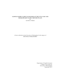Samuel Daniel's First Four Books of the Civil Wars and Shakespeare's early  history plays