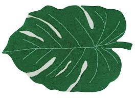 Material 100% leinen und 100% baumwolle. Lorena Canals Teppich Monstera Grun 120x180cm Waschbar Online Kaufen
