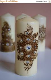 Holiday Sale Henna Candle Mehndi Candle Henna Design Henna Decor Candle Decoration Candle Ready To Ship Mehndi Candles Henna Candles Candle Art