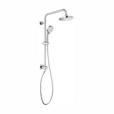 Grohe Vitalio 5 Spray 7 In Dual Shower Head And Handheld Shower Head In Chrome 26520000 The Home Depot Handheld Shower Head Shower Heads Dual Shower Heads