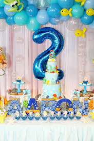 Baby Boy 2nd Birthday Decoration Ideas For Boy Bubble Guppies Birthday Party Ideas Photo 1 Of 34 Bubble Guppies Birthday Party Bubble Guppies Birthday Bubble Guppies Party