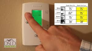 Touch the menu tab on your programmable thermostat, then hit schedule. Thermostat Programming Honeywell Pro 2000 Youtube