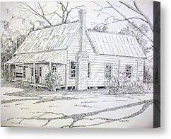 Farmhouse Prints Drawings Canvas Prints Old Farmhouse Canvas Print By Scott Easom Farmhouse Art Old Farmhouse Old Farm Houses