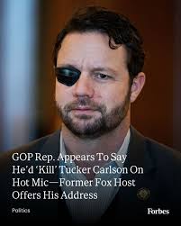 A hot mic after an interview appeared to catch Rep. Dan Crenshaw, R-Texas,  saying he'd “kill” former Fox News host Tucker Carlson if the two ever met,  prompting outrage from several right-wing