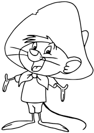 Looney Tunes Speedy Gonzales Coloring Page Cartoon Coloring Pages Cartoon Caracters Looney Tunes Characters