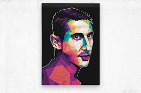 Di Maria pop art style by Asran creative Wall Art