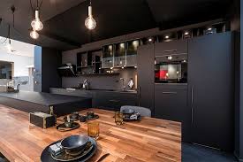 Cuisine Noir Mat Et Bois Ideas Cuisine Noire Et Bois Cuisine Noire Cuisine Moderne