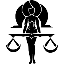 Libra Ebony Woman Tattoo Wall Fabric Graphics