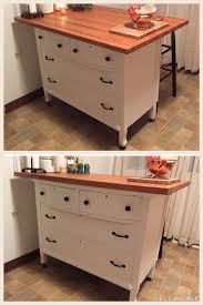 Kitchen Island Made From Old Dresser With Home Made Butcher Block Top Kitchen Design Diy Kitchen Island Kitchen Redo