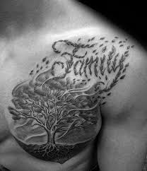 Family Tree Tattoos For Men Tree Tattoo Men Chest Tattoo Men Family Tattoo Designs
