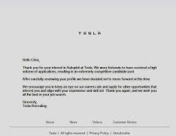 How to properly accept job offer using email is your last essential step for getting a job. Yay Tesla Applied For A Job To Design Their New Ai And Was Immediately Rejected Kind Of Makes Sense I M A Construction Worker Wallstreetbets