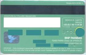 Bank Card Bnp Paribas Bnp Paribas France Col Fr Vi 0062 01