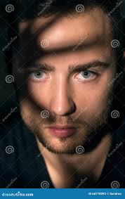 Young handsome man stock image. Image of face, serious