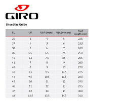 43 particular giro cycling shoes sizing