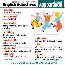 Adjectives are words that modify (describe) nouns. English Adjectives To Describe Physical Appearance English With Harry