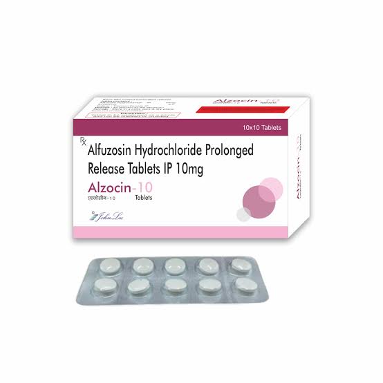 Alzocin-10; Alfuzosin Hydrochloride IP 10 Mg; treat urination in men