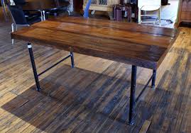 Josh appreciated the custom design and cost. Old Growth Table W Black Pipe Legs Salvage One