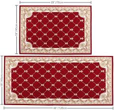 Choose from a best selling colours including non slip and washable options. Home Kitchen Hiiarug Kitchen Mat Set Decorative Non Slip Red Kitchen Rugs Set Bathroom Mats Set Floor Mats Set Shower Rugs For Living Room 18x28 18x48 Red 2in1 Home Decor