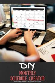 Monthly Schedule Creator Fill In Printable Calendar Pages Printable Calendar Pages Calendar Pages Calendar Creator