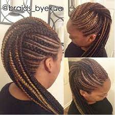 Braided Mohawk Natural Hair Styles Cornrow Hairstyles Hair Styles
