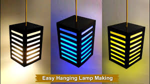 This method is downright easy. Easy Way To Make Hanging Fancy Lamp At Home Diy Wall Lamp Craft Village Youtube