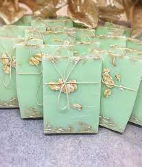 Looking For Unique Favors For Your Spring Wedding Oatmeal Soap Favors In Mint Green Are Sure Mint Green Baby Shower Soap Favors Baby Shower Green Baby Shower