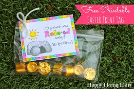 There are so many ideas for you to do with kids in the classroom and they are. Free Printable Easter Treat Tag Happy Home Fairy